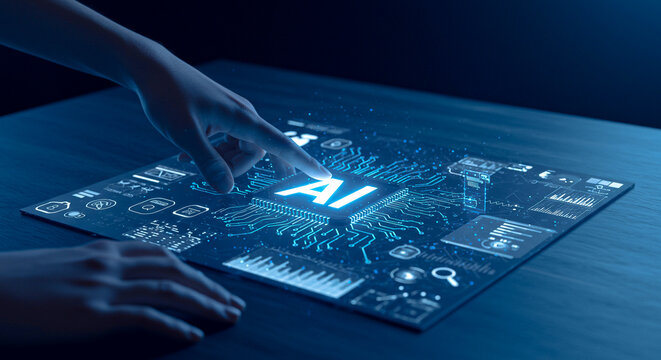 Human Utilizing AI for Data Management, Security, and Future Innovation