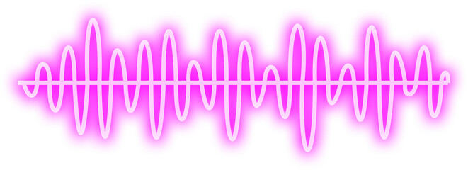 Neon Sound Bar Equalizer Icon 