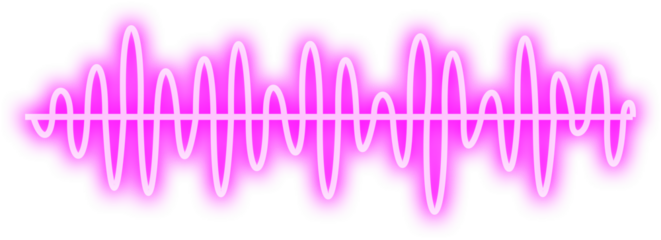 Neon Sound Bar Equalizer Icon 