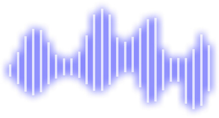 Neon Sound Bar Equalizer Icon 