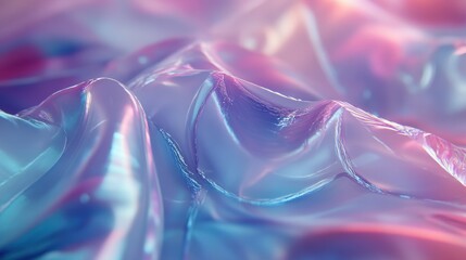 Colorful abstract background with balloons, light, and smoke in a crystal-like texture, featuring shades of blue, pink, purple, and ice, creating a bright, shiny, and artistic design