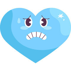 Naklejka premium Heart Emoji - illustration