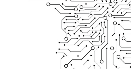 Vector circuit board illustration. Abstract technology. Circuit board vector illustration. Structure futuristic backdrop.
