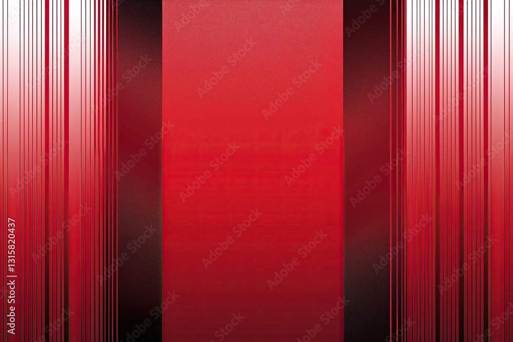 Poster bold red urban abstract background with gradient vertical stripes and halftone texture