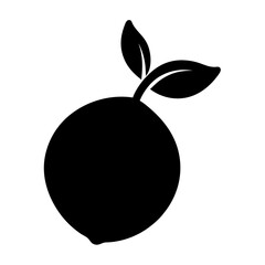 lime vector silhouette