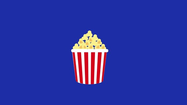 freshly popped popcorn simple video animation template, suitable for your video, business, brand, and etc