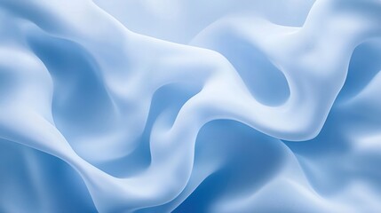Obraz premium Abstract Blue Silk Drape: A Serene Textile Texture