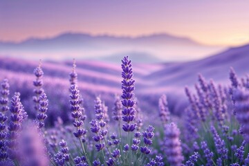 Obraz premium Dreamy Lavender Gradient with Soft-Focus and Exceptional Texture for Stylish Contemporary Design