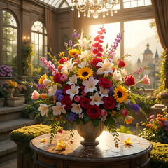 flowers in a vase