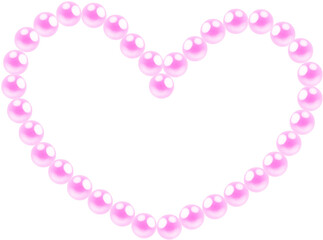 coquette Heart shaped pearl