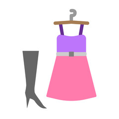 Fashion Trends Vector Flat Icon Design