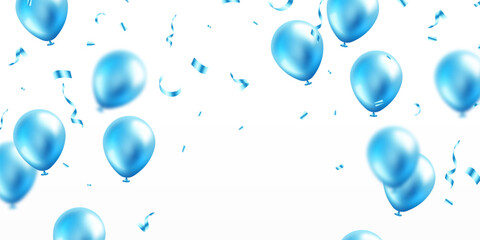 elegant blue balloon background For decorating festive events Vector illustration © A-R-T-I Vector