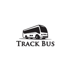 Track Bus Logo Design Vector 