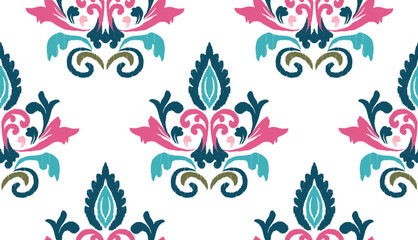 geometric ethnic vintage texture vector art design. textile fashion pattern line ikat seamless pattern and batik fabric texture asian background wallpaper geometry indian. Ethnic abstract ikat art .
