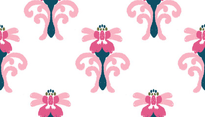 geometric ethnic vintage texture vector art design. textile fashion pattern line ikat seamless pattern and batik fabric texture asian background wallpaper geometry indian. Ethnic abstract ikat art .
