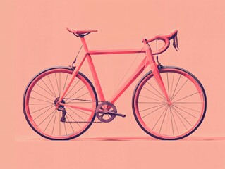 Pink Polygon Bicycle