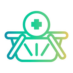 Obraz premium add to basket Line Gradient Icon