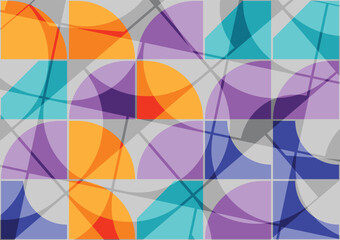 random part of circle circut shadow background Geometric Harmony in Colors