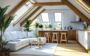 modern living room with fireplace