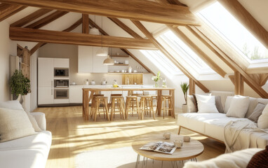 modern living room with fireplace