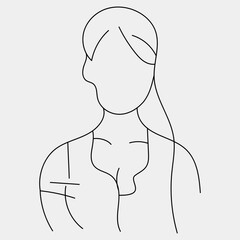 Vector illustration of a pregnant woman – maternal health and motherhood concept