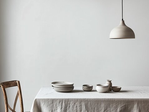 Fototapeta Minimalist Table Setting