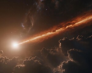 Cosmic Stream Nebulae and Star