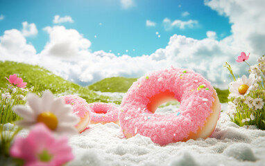 donut with sprinkles