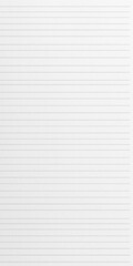 Fototapeta premium Blank White Lined Paper Background, Texture, Sheet, Notebook, Page, Document, Writing, Lines, Empty, Study