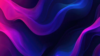 Obraz premium Abstract digital art showcasing flowing lines of colorful light