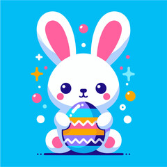 Cute Easter Bunny - Adorable Spring Rabbit for Crafts, Gifts & Decor - Vector, PNG, JPG