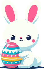 Cute Easter Bunny - Adorable Spring Rabbit for Crafts, Gifts & Decor - Vector, PNG, JPG