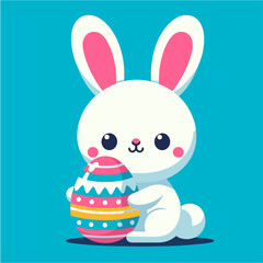 Cute Easter Bunny - Adorable Spring Rabbit for Crafts, Gifts & Decor - Vector, PNG, JPG