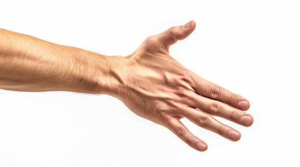 male hand showing index finger to the up side