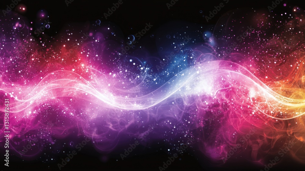 Poster a colorful abstract background with dynamic shapes and vivid hues creating an engaging visual experi