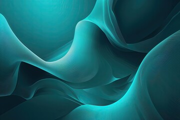 Cool Teal Gradient Abstract Backdrop for Modern Design