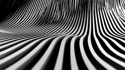 Dramatic Black and White Wave Cresting with Powerful Ocean Energy