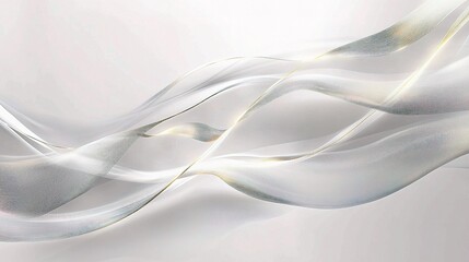Obraz premium Elegant Abstract Silver Light Background with Flowing Lines