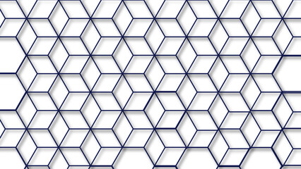 Multicolor cube square seamless geometric shape decoration creative wallpaper . modern seamless art style fabric design .