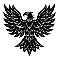 Fototapeta premium eagle with wings