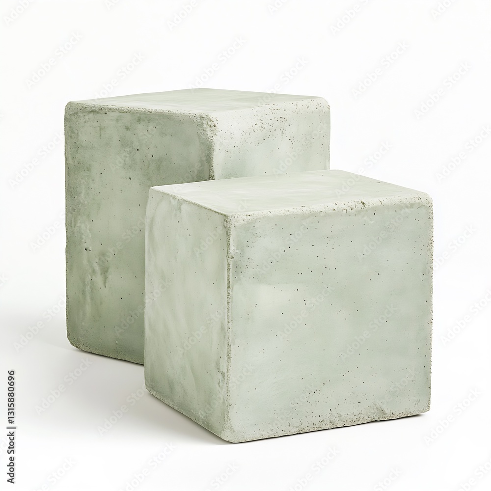 Poster textured concrete blocks in a modern setting highlighting simplicity and unique shapes for decor : g