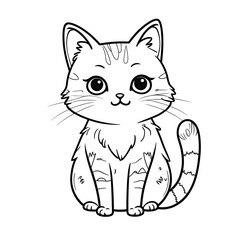 A single Kawaii Adorable Animal cat