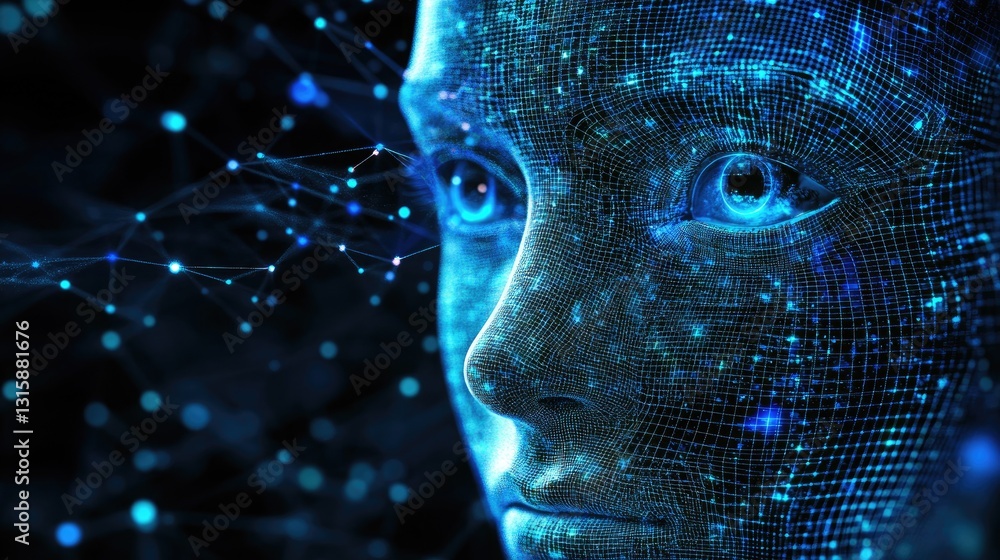 Poster advanced ai detecting fake news and misinformation in real-time.