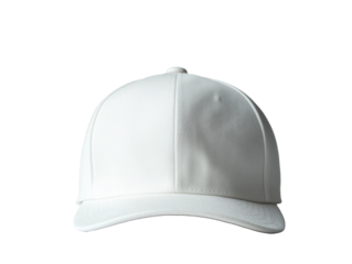 Mockup of a White Snapback Baseball Cap for Your Design Projects and Presentations.