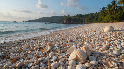 Beautiful Playa Conchal, a beach made of seashells, Guanacaste, Costa Rica