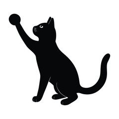 Cat Batting at a Small Object with Quick Reflexes