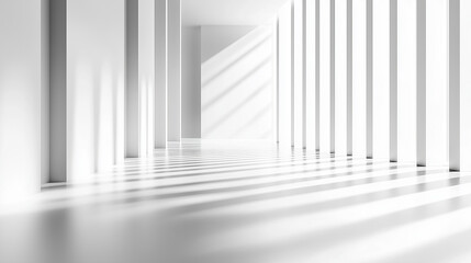 Obraz premium Minimalist white industrial texture with gradient lighting, embodying modern simplicity and clean aesthetics.