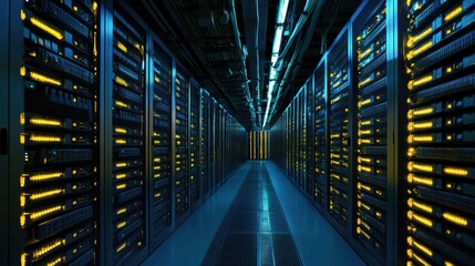 Obraz premium AI-driven automation in hybrid computing for enhanced efficiency.