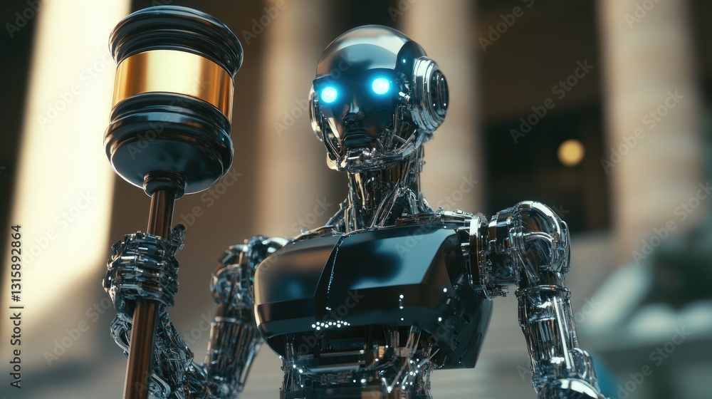 Poster ai-driven compliance software tracking ethical considerations in automation.