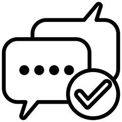 Negotiation Outline Icon